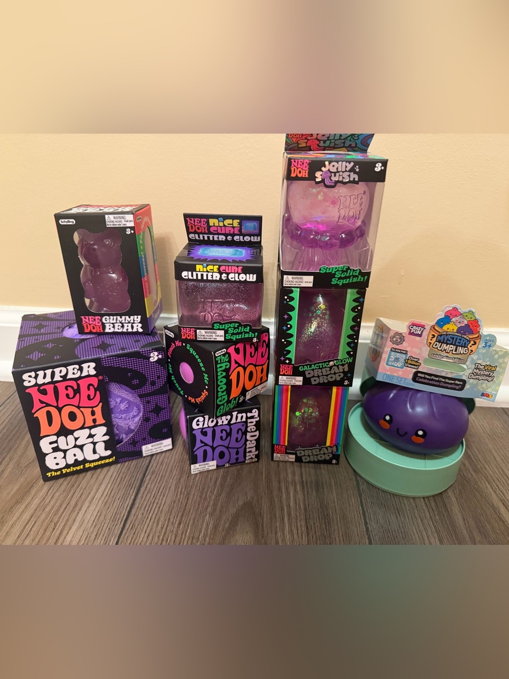 Purple NeeDoh Bundle 9 Squishies